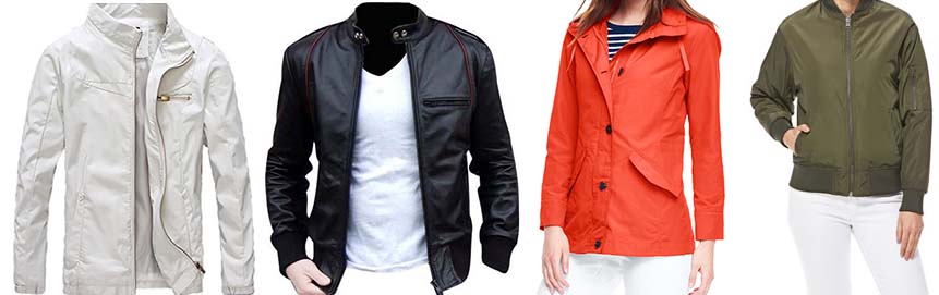 Jackets - front garments